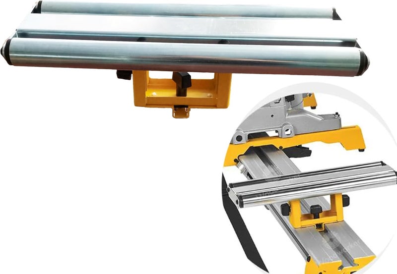 deawater 1pcs Miter Saw Stand Wide Roller Support for DEWALT DW7027, DE7027 Large, Workbench Attachment, Heavy-Duty Roller Work Support Fixture - Image 1